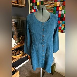 100% Waffle Cotton Jacket/ Mini Dress